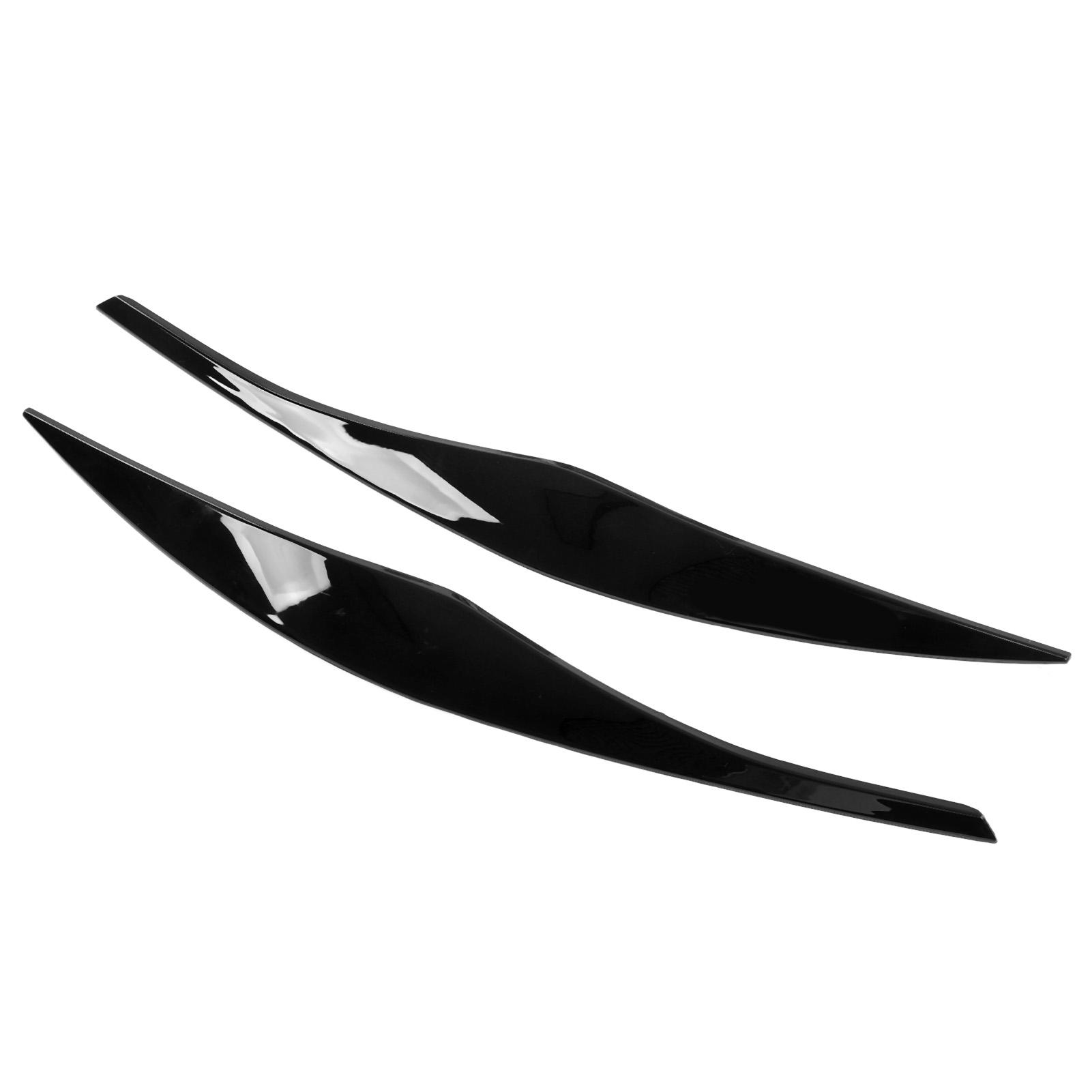 

2 шт., передняя фара, крышка для бровей, замена внешней отделки автомобиля для 3 серии E90 E91 Sedan Touring чёрный