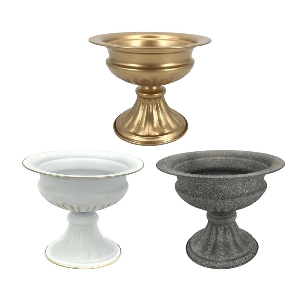 Flower Vase European Style Metal Flower Pot Floral Arrangement Planter Vase for Tabletop Bar Holidays Living Room Anniversary