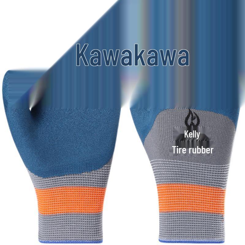 Work-Resistant Non-Slip Latex Gloves for Construction