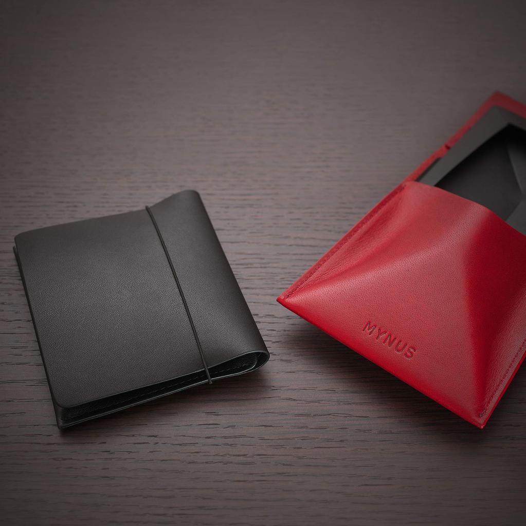 [MYNUS] FLIP UP WALLET plus (Black)