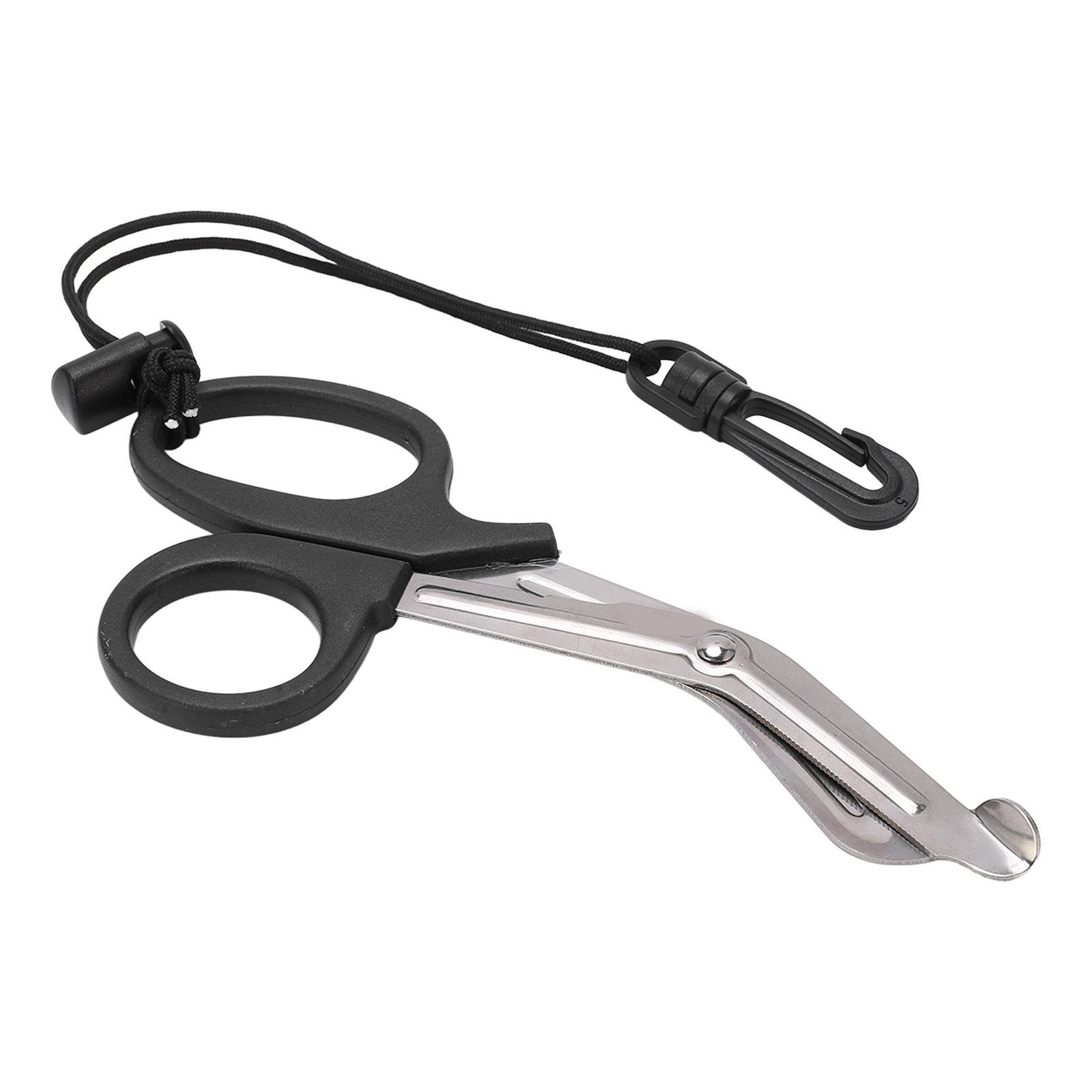 

Dive Shears Safety Scuba Diving Scissors Stainless Steel Scuba Diver Shears with Lanyard and