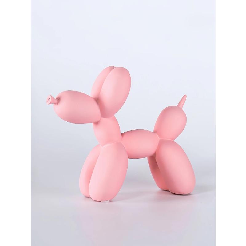 1pc Handmade Resin Balloon Dog Statue Ornament - Cute White Animal Sculptures for Home Decoration and Valentine's Day Gifts, Bir