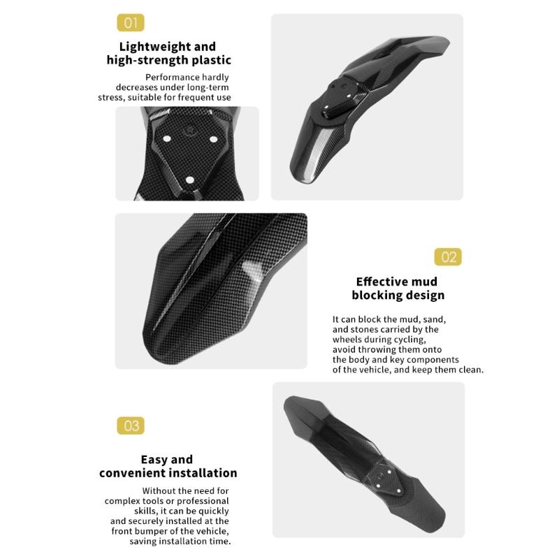 Perfect Fit Replacement Front Fender Specifically for Electric Off Road Motorcycles Ensuring Easy Installation and Superior Splash Protection