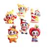 Cartoon Labrador Plush Toy Resin Accessories: DIY Magnet, Hair Clip, Keychain, Ornament