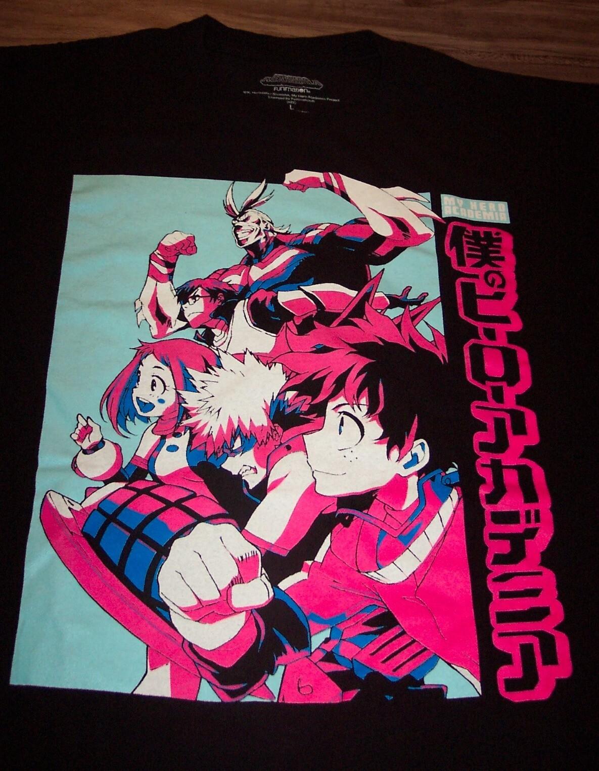 MY HERO ACADEMIA Funimation T-shirt Mens LARGE Anime XL