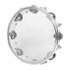 10 Inch Tambourine Adjustable Tone Hand Held Drum Self Tuning Sound Double Row Tambourine for KTV/Party/Festival/Celebration