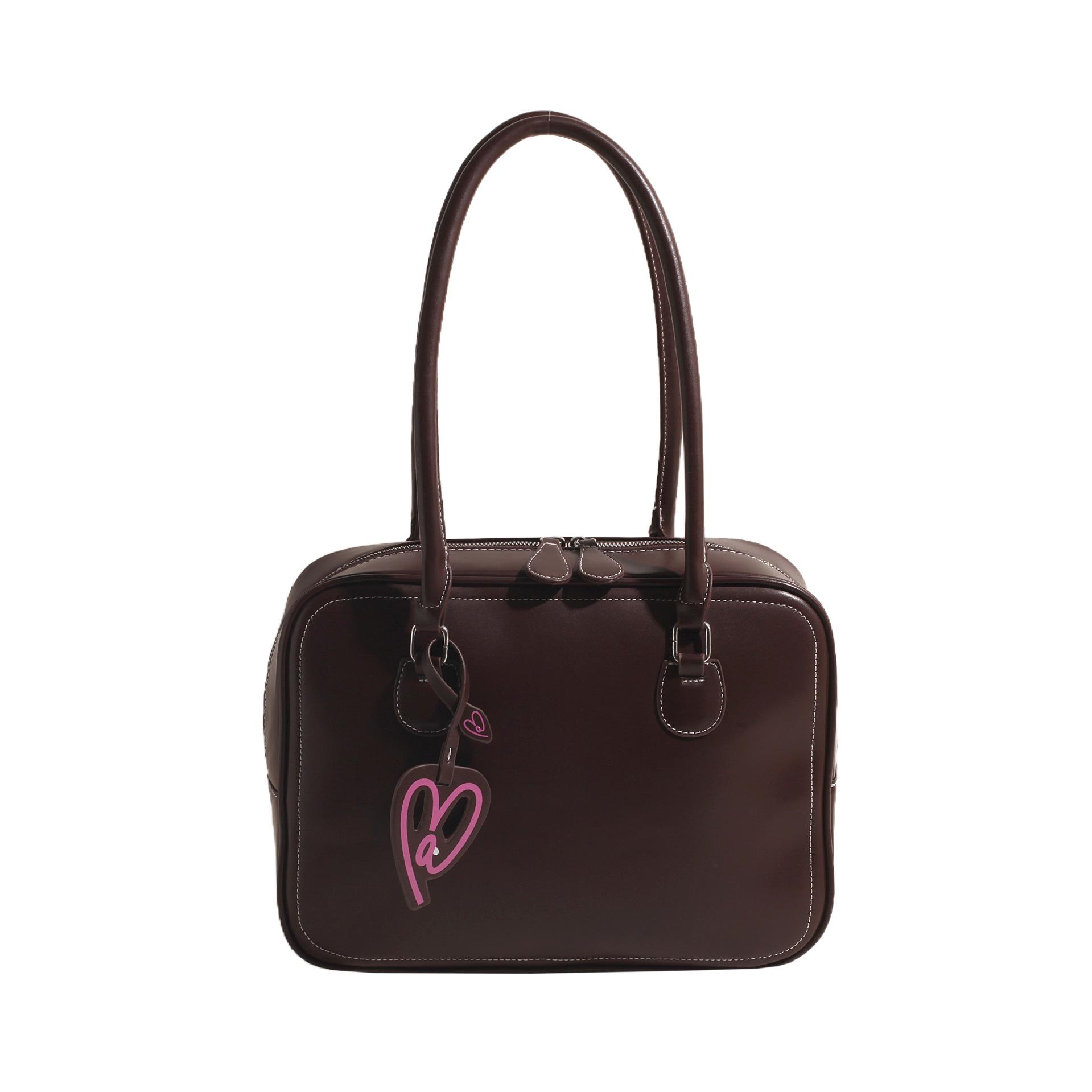 

Универсальная женская сумка-тоут большой вместимости - Осенне-зимняя наплечная сумка и сумка для ноутбука кофейный