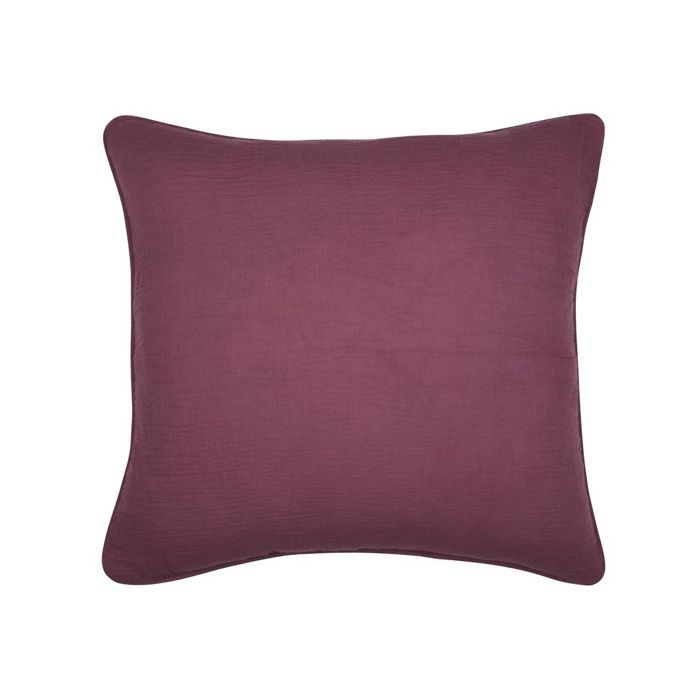 Coussin en gaze de coton 45 x 45 cm Pop colors pourpre