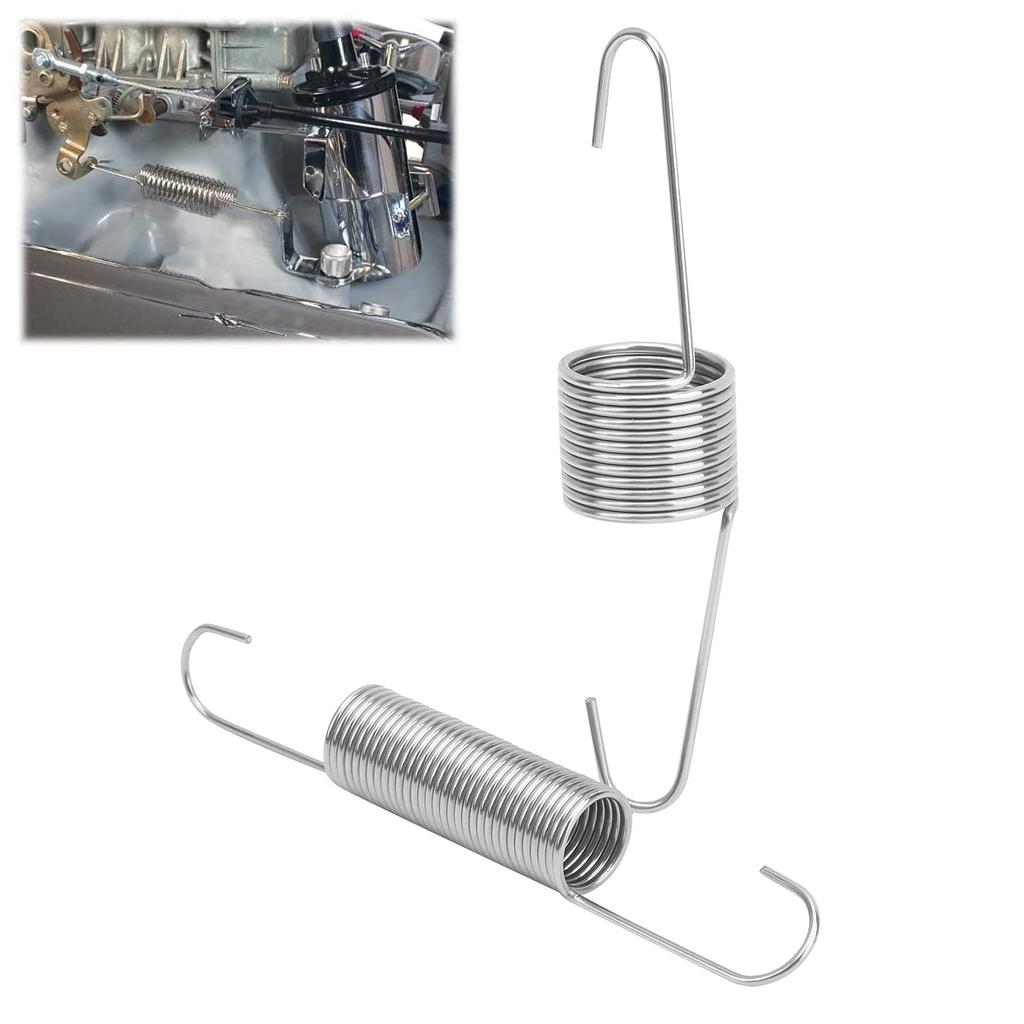 Akozon Throttle Return Spring with Dual Spring Kit, Stainless Steel Throttle Return Bracket, Fits Stream Engines