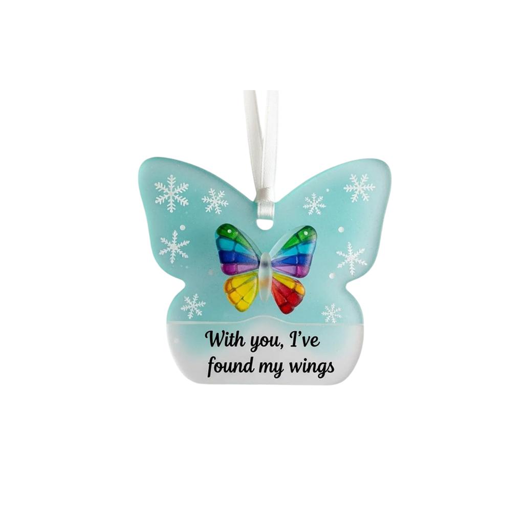 2D Akryl Snöflinga Formade Juldekorationer Julgranshängen