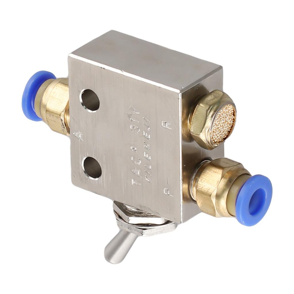 Pneumatic Valve TAC2 31V 2 Position 3 Way Switching Mechanical Valve for Air with Brass Body and Stainless Steel Stem