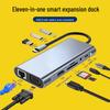 Cross-Border 11-in-1 USB 3.0 Type-C Hub with VGA Expansion