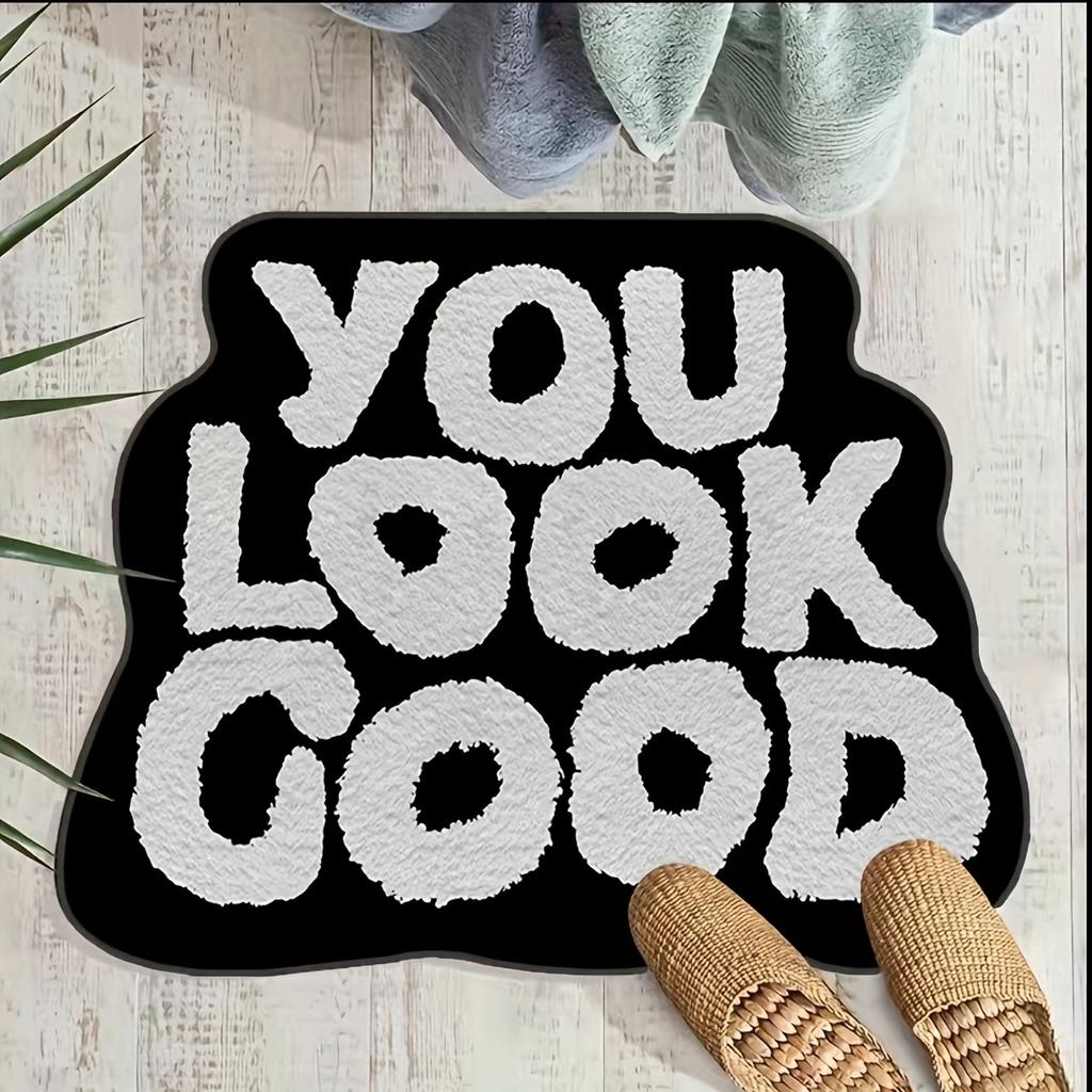 youlookgood Exquisite Short-Pile Carpet Soft and Comfortable, No Shedding Home Bedroom Bedside Rug Bathroom Bath Mat