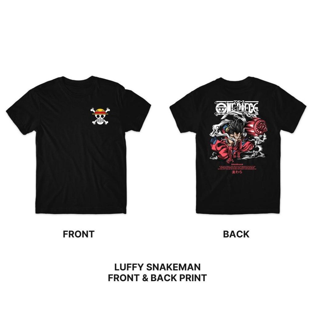 

ONE PIECE SnakeMan Luffy Men Women Summer T-Shirt Oversized Harajuku Oversized Vintage Printed Short Sleeve Casual Comfort Y2k S