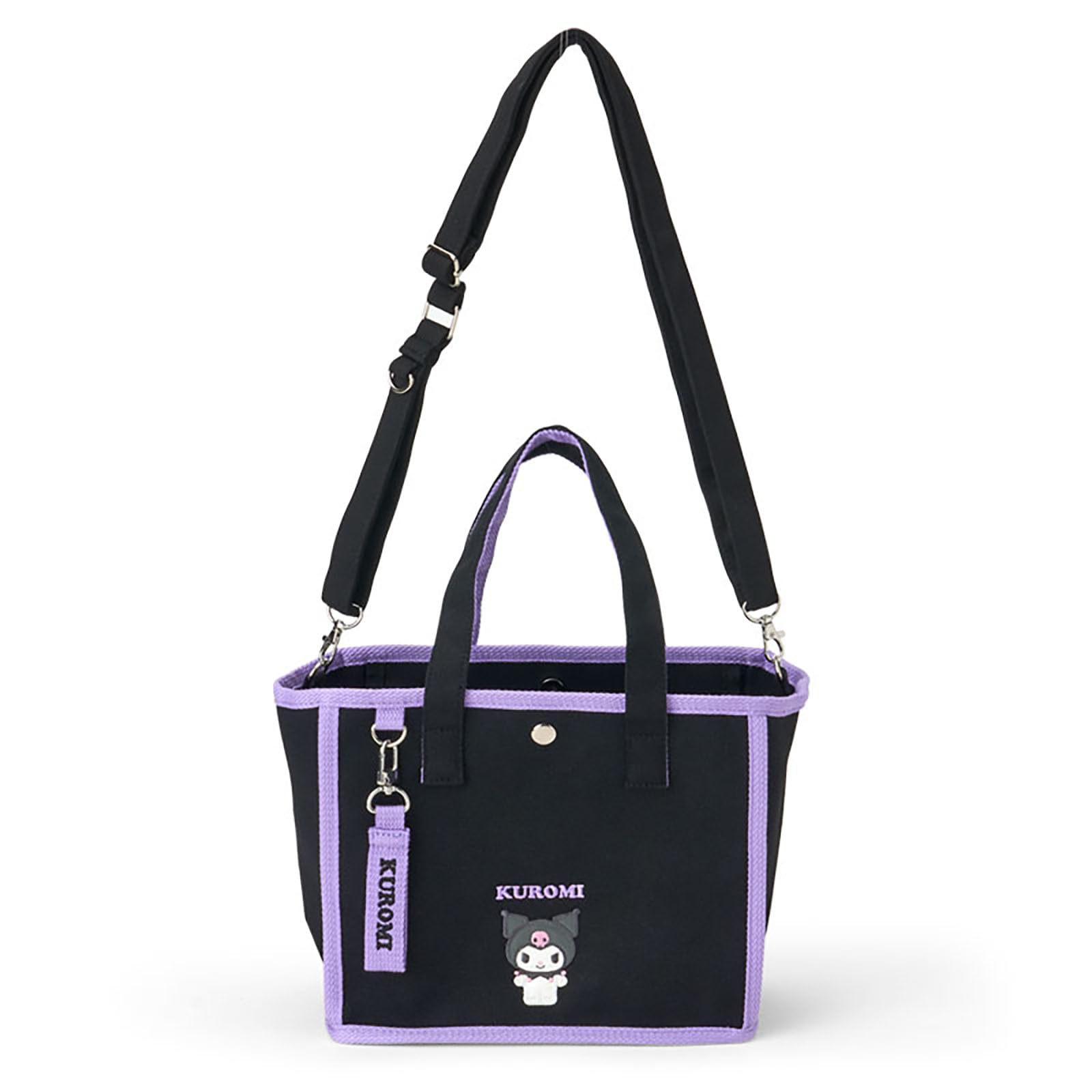 

Sanrio mini tote bag Kuromi steel shoulder bag for ages 3 and up 615234 2-way cotton, polyester,