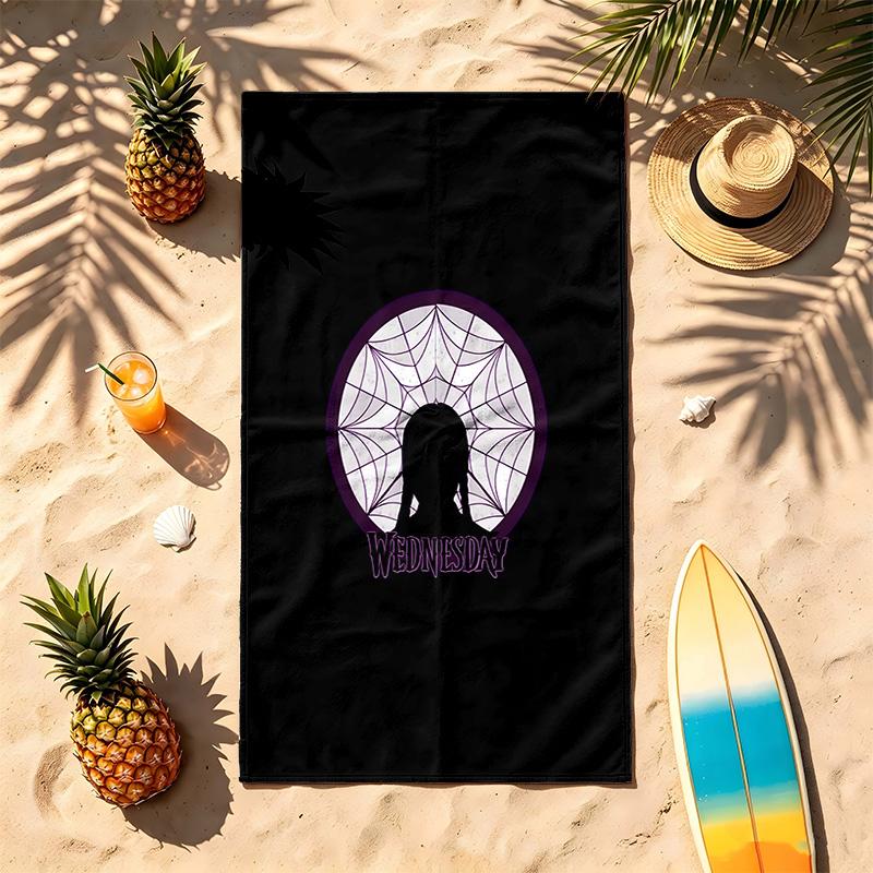 Wednesday (14) Theme Beach Towel Sand Resistant Soft And Comfortable Suitable For The Pool Camping Yoga And Diving A Travel