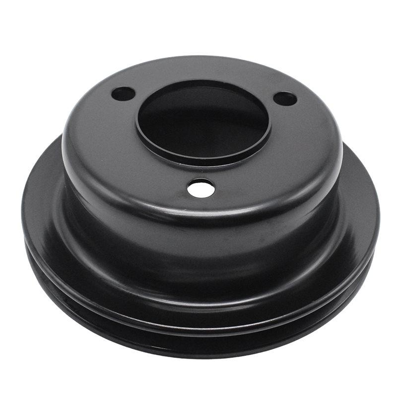 A02Q-For Ford Water Pump Pulley SB Ford Crank Pulley Single 2 Groove Black Steel 260 289 1965-67 V8 Mustang чёрный