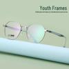 Retro Polygon Eyeglass Frame for Men and Teens, Ultralight Style 7511S