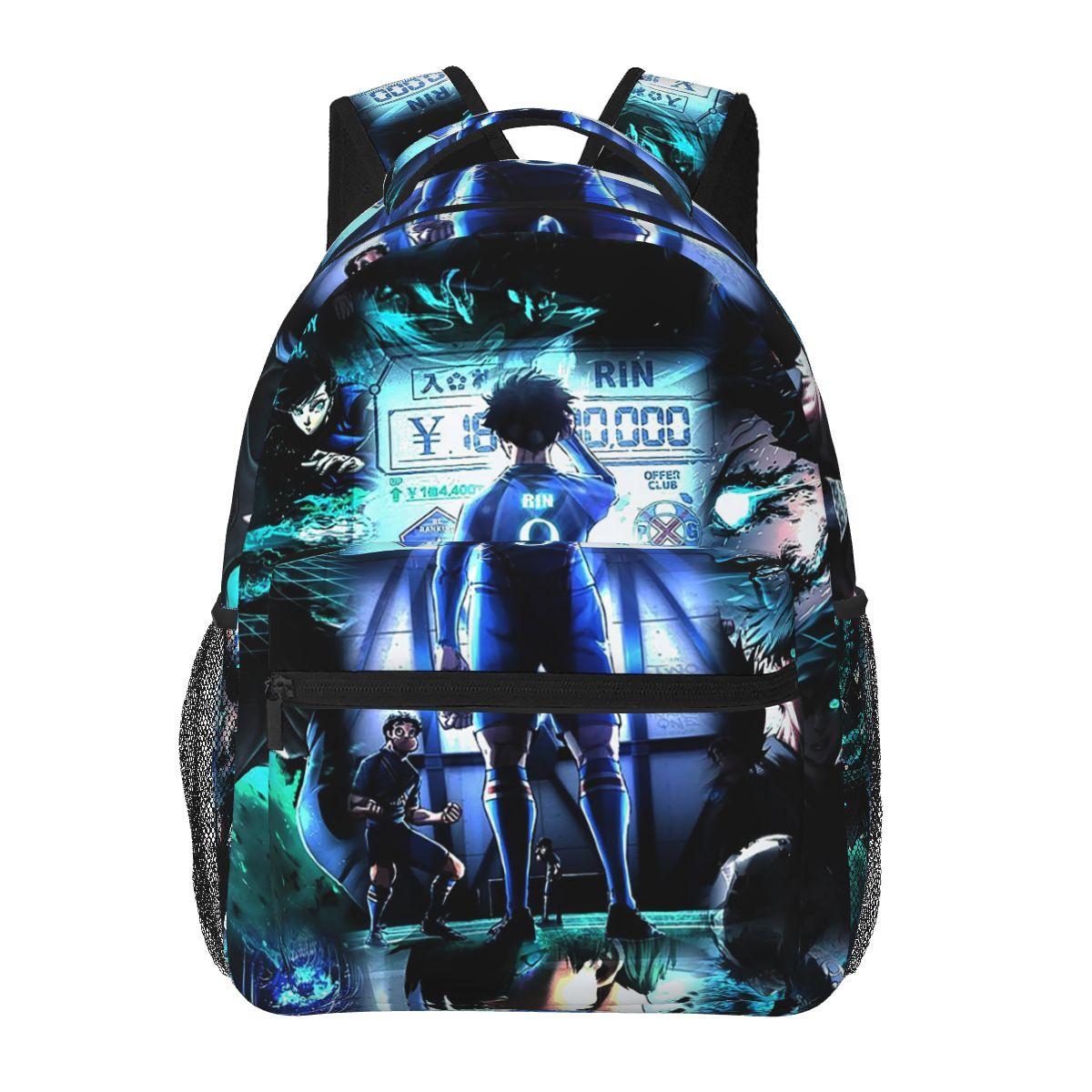 

Rin Itoshi Blue Lock Football Backpack Hot Sale Daypack Large Capacity Children BookBag School Bag Shoulder Bags for Men Women One Size