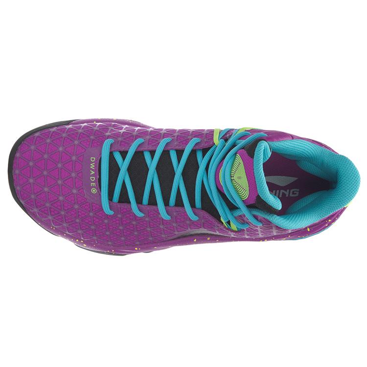 Li Ning All In Team 4 Basketball Shoes Men's Mid Top Purple/Blue ABAM011-5