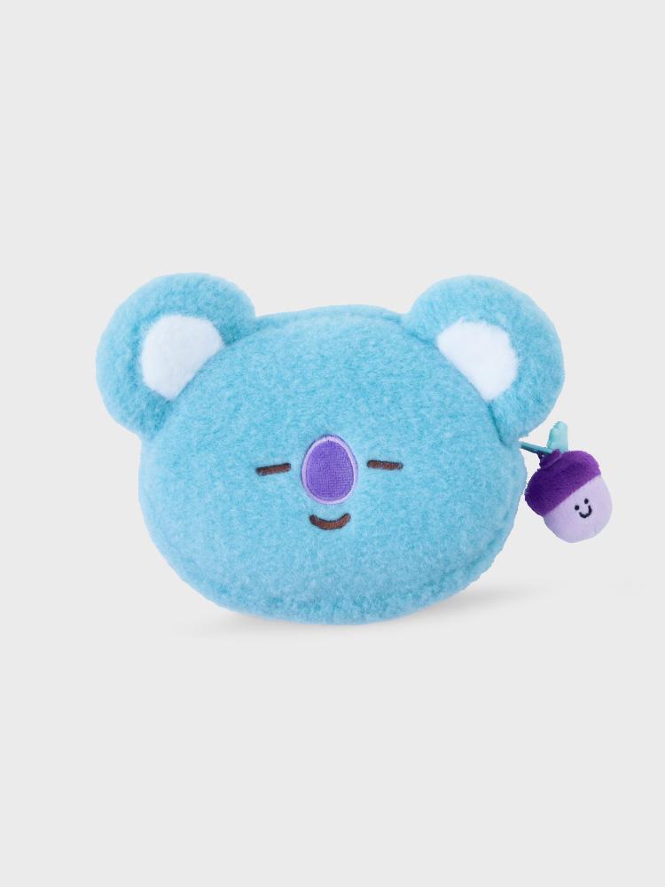 LINE FRIENDS BT21 KOYA Hope in Love Face Plush Pouch