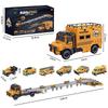 7JI Inertia Transforming Truck, Inertia, 6 Cart Set, Car, Foldable, Transforming Function, Truck, Car, Toy, Transforming Rail, Car, For Kids,