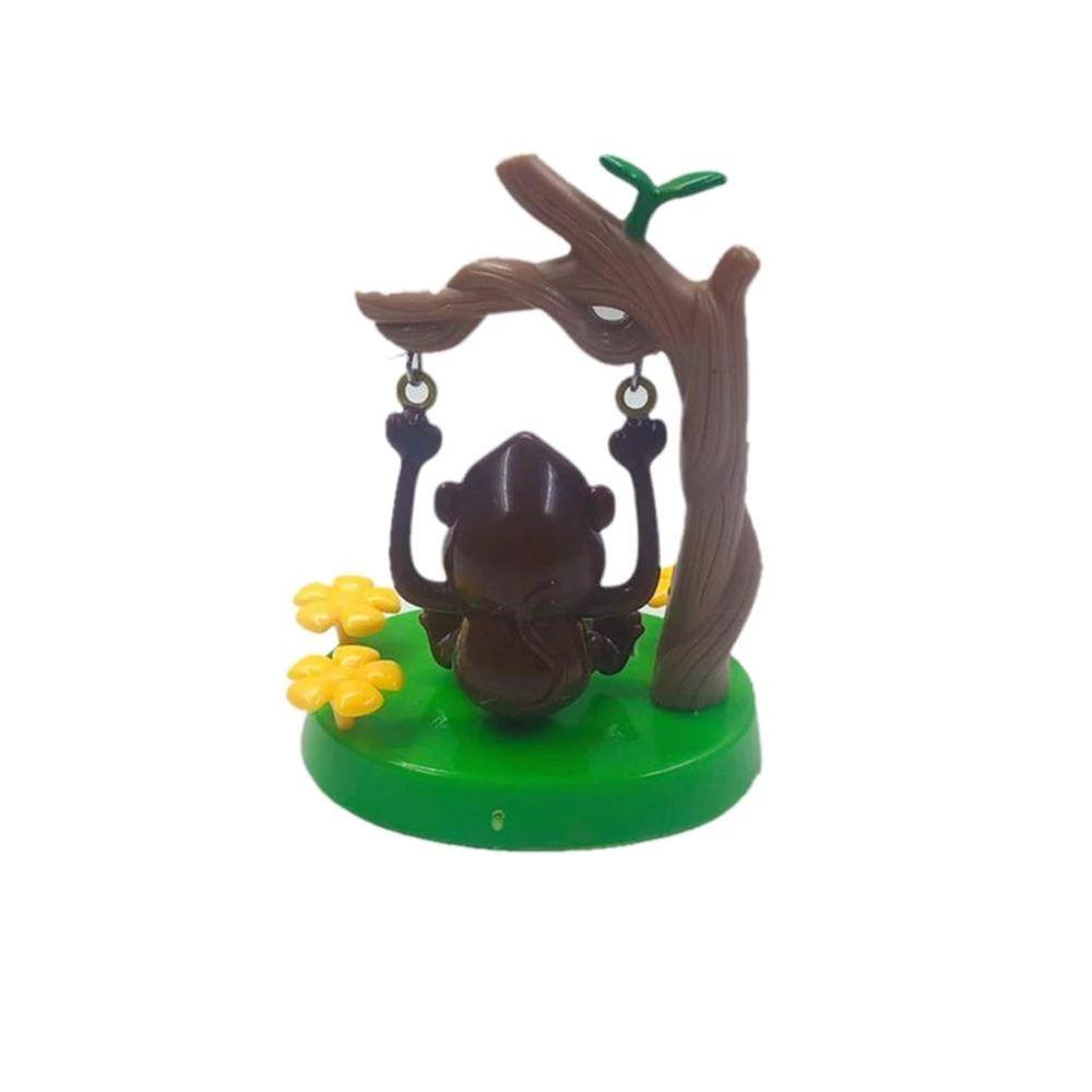 Animated Monkey Toy Car Styling Accessories Solar Powered Dancing Monkey Animal Swinging Ornaments