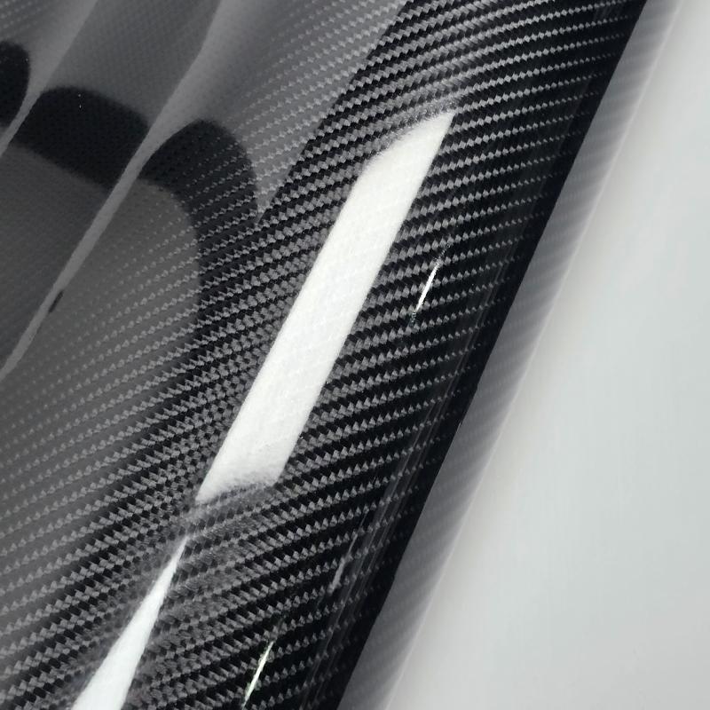 Película de vinil de fibra de carbono 6D de alto brilho para animais de estimação à prova d'água adesivos para carros console computador laptop pele acessórios para motocicletas