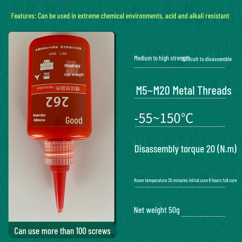 GoodScrew Threadlocker: Anaerobic Glue & Sealant for Secure Fastening, Anti-Loosening, Strong Adhesive Liquid for Threads