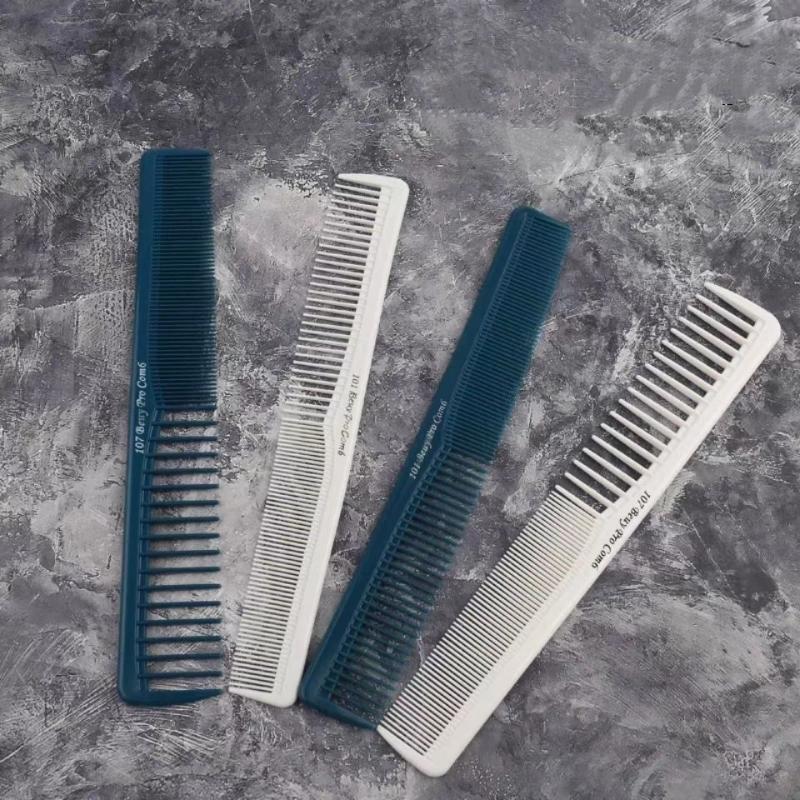 Barber Hair Accessories Professional Hair Cutting Comb Anti-Static Flat Head Cutter Comb Finetooth Haircut Brush Salon Tools