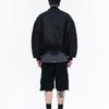 WE11DONE Ss24 Long Sleeve Loose Fit Two-Way Zipper Jacket Unisex Jacket Black WD-JP0-24-117-U-BK