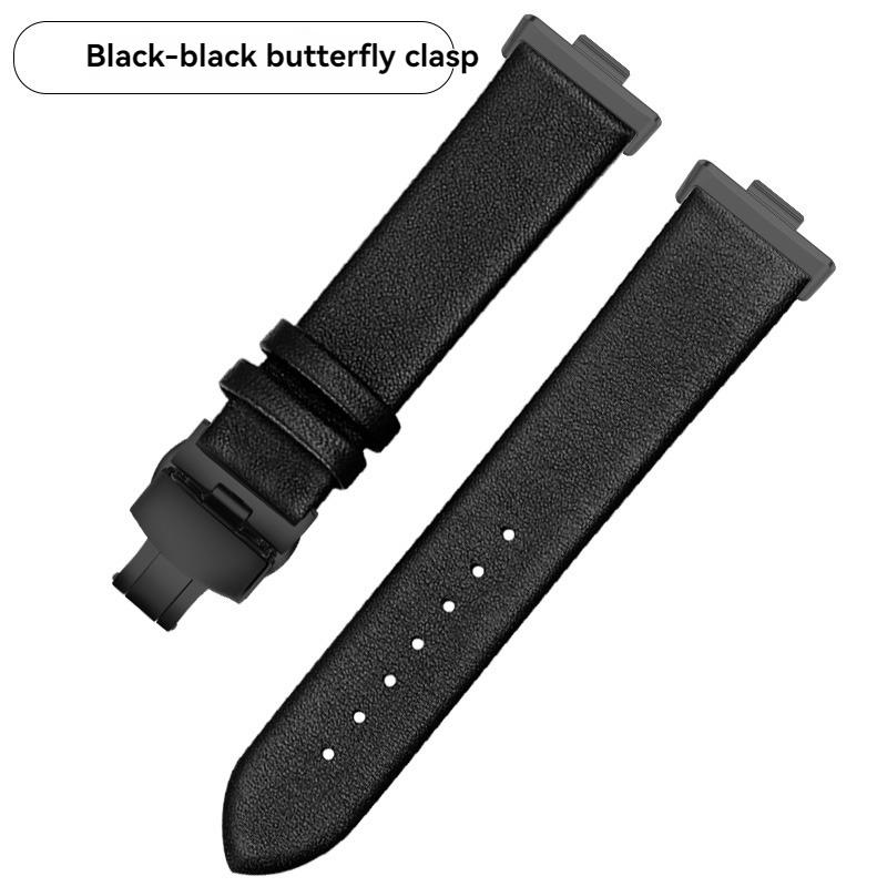 For Huawe Watch Fit3 Fit4 Leather Strap Sports Fit 3 Smart Watch Fit 4 Pro Wristband Ultra-thin Plain Cowhide Watch Chain