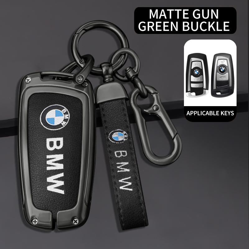 Car Smart Key Fob Case Cover Bag For BMW 3 4 5 Series 320i 530i 550i F20 F21 F30 F31 F25 F01 F02 Keyless Keychain Accessories OZ3