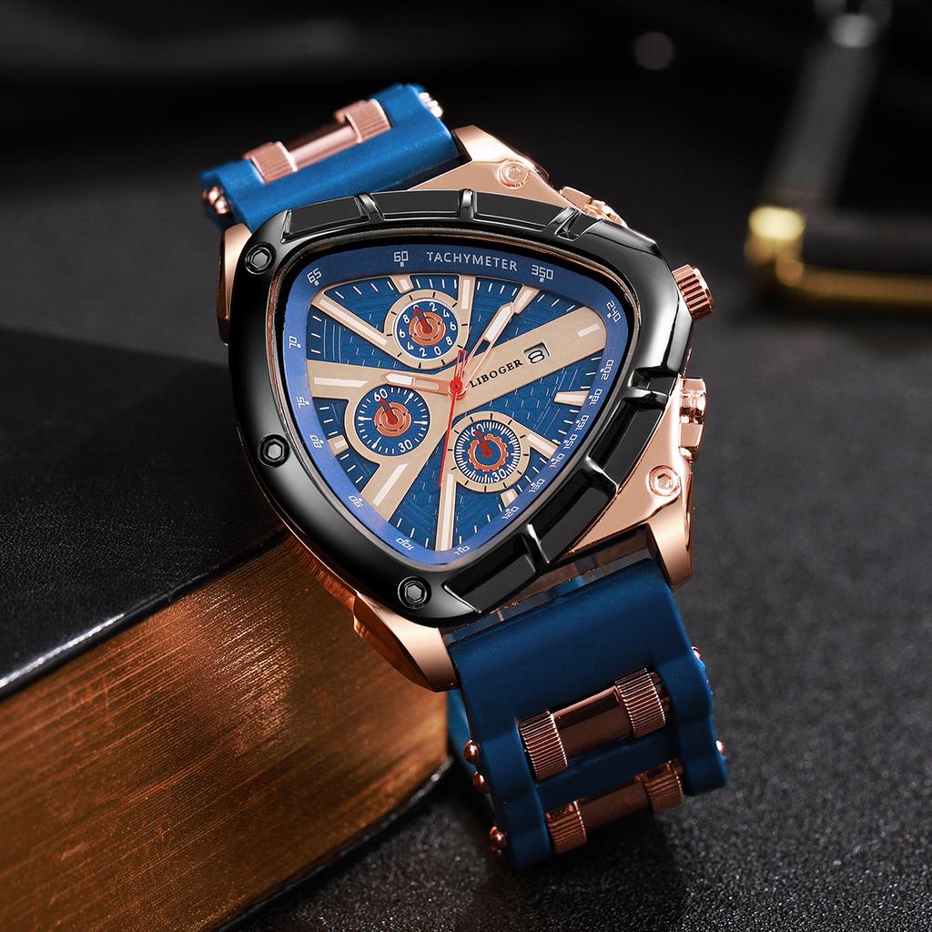 Fashion Silicone Strap Men Sports Watches Casual Arabic Dial Man Wristwatch With Calendar Reloj Hombre(Without Box)