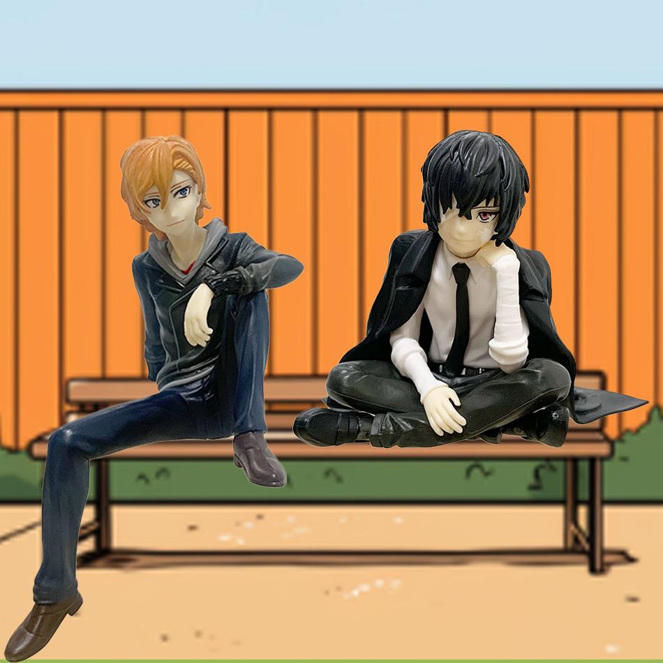 Bungo Stray Dogs Anime Figuren - Dazai Osamu & Nakahara Chuuya Japanische Modellpuppen Sammlerstücke Spielzeug Geschenk für Anime-Fans