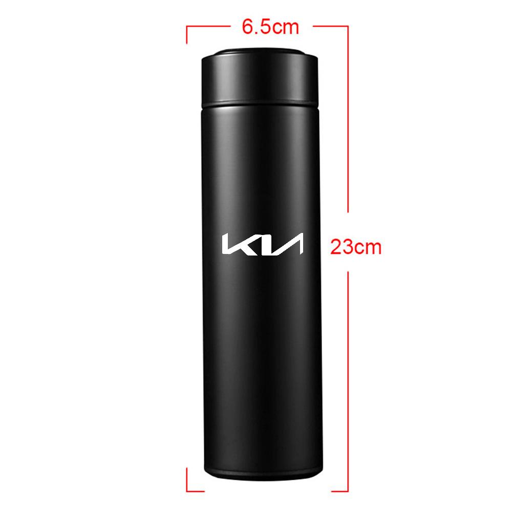 2026 Hot Car Sticker Stainless Steel Vacuum Car Emblem Smart Thermos Cup With Temperature Display For Kia Sportage 3 Rio Ceed Ca