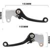 Dirt Bike Brake Clutch Lever Set,Pivot Adjustable Titanium Alloy for KLX 110 KLX110 KLX110L 10-25 Green