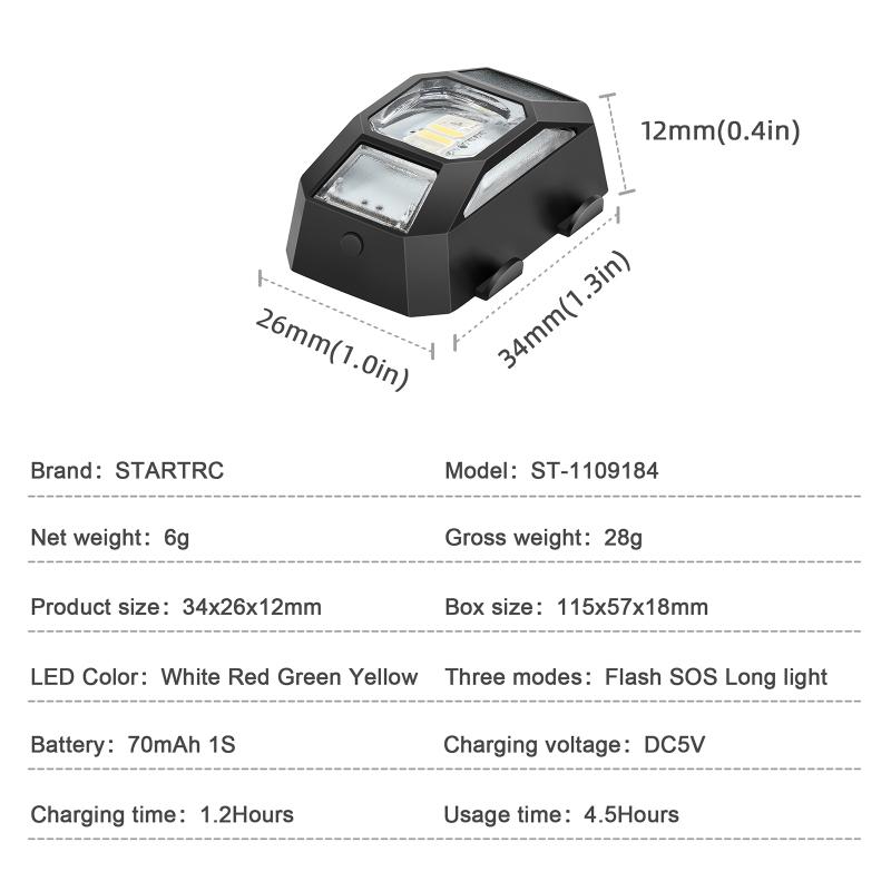 Drone Strobe Flashing Light Compatible For Dji Avata/mini 3 Pro/ Mavic 3 / Dji Mini Se/ Dji Air