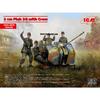 ICM 1/35 Scale 2cm Flak 38 with Fire Crew Plastic Model Kit 35718 (Cannon)