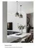 Nordic Postmodern Minimalist Glass Chandelier - Grey Designer Light for Restaurant, Bar, or Bedroom