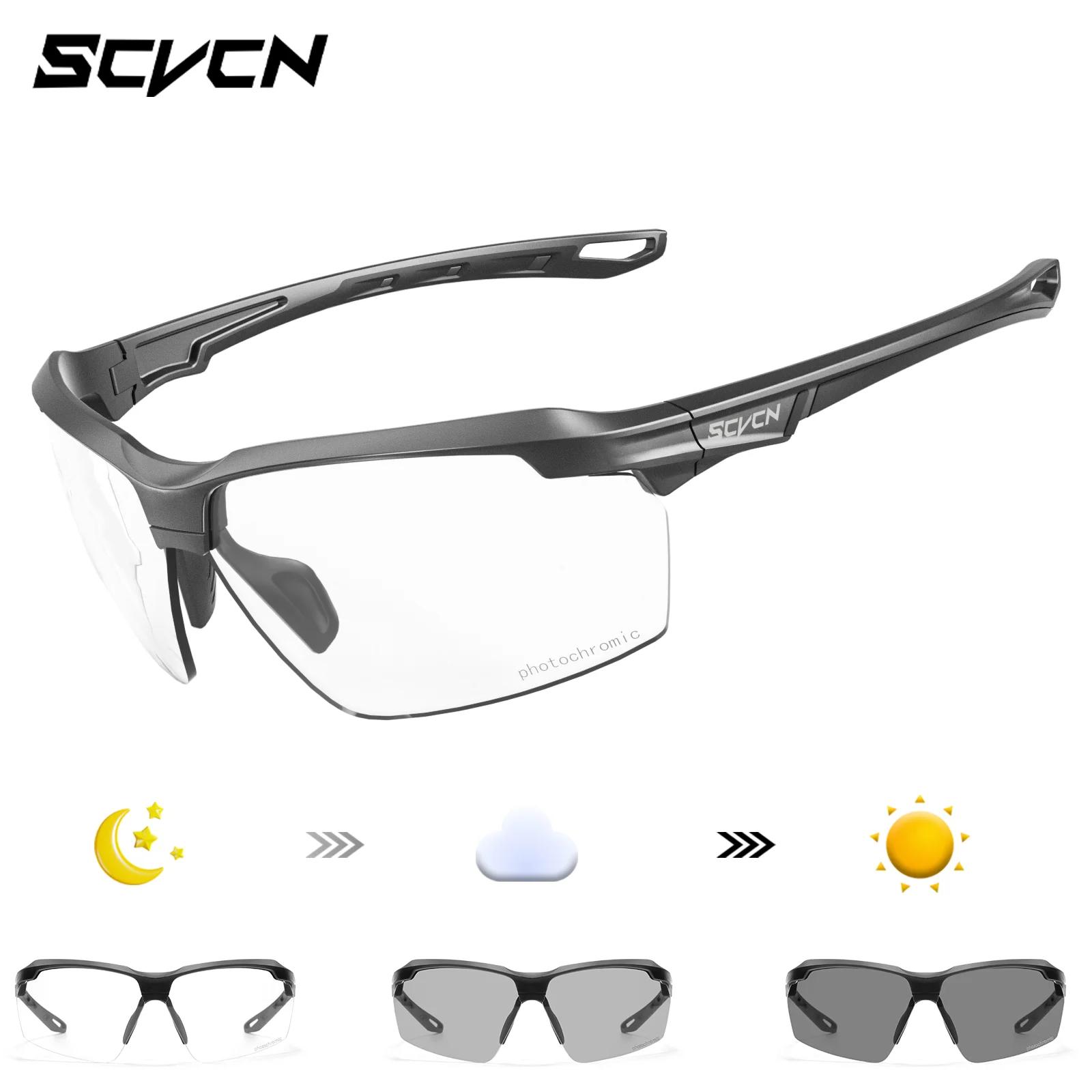 

3PACKS SCVCN Photochromic Cycling Sunglasses Glasses Bike MTB Bicycle Hiking Golf UV400 Sports Glasses for Men Women Baseball Photochromic-no box