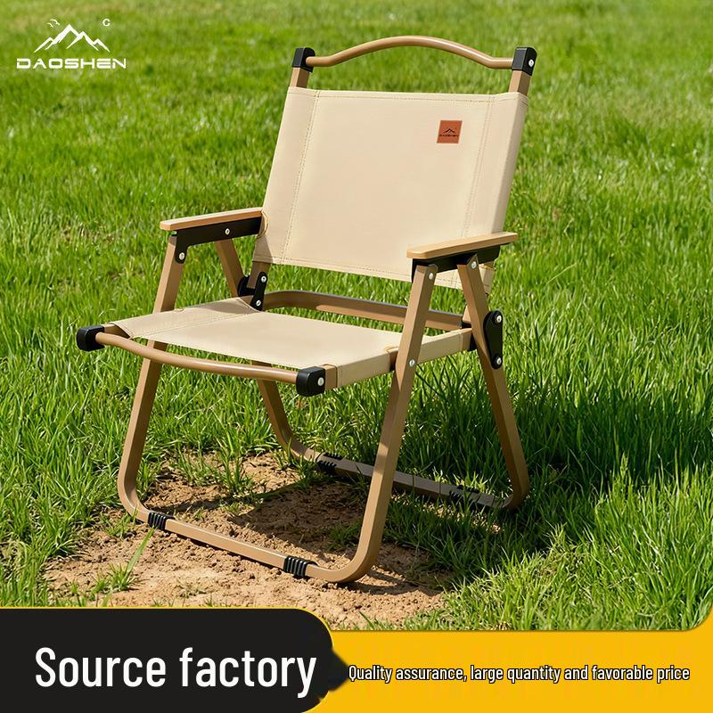 Kermit Ultra-light Carbon Steel Folding Camping Chair with Thickened Seat Medium Athenian Black