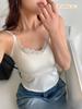 A30 Lace Camisole with Invisible Strap: Skin Tone, Slimming Inner Layer, No Bra Needed, Beautiful Back Design.