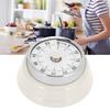 Magnetic Kitchen Timer Manual Mechanical Alarm Cooking Countdown Reminder for Time ManagementVisual Timer: White