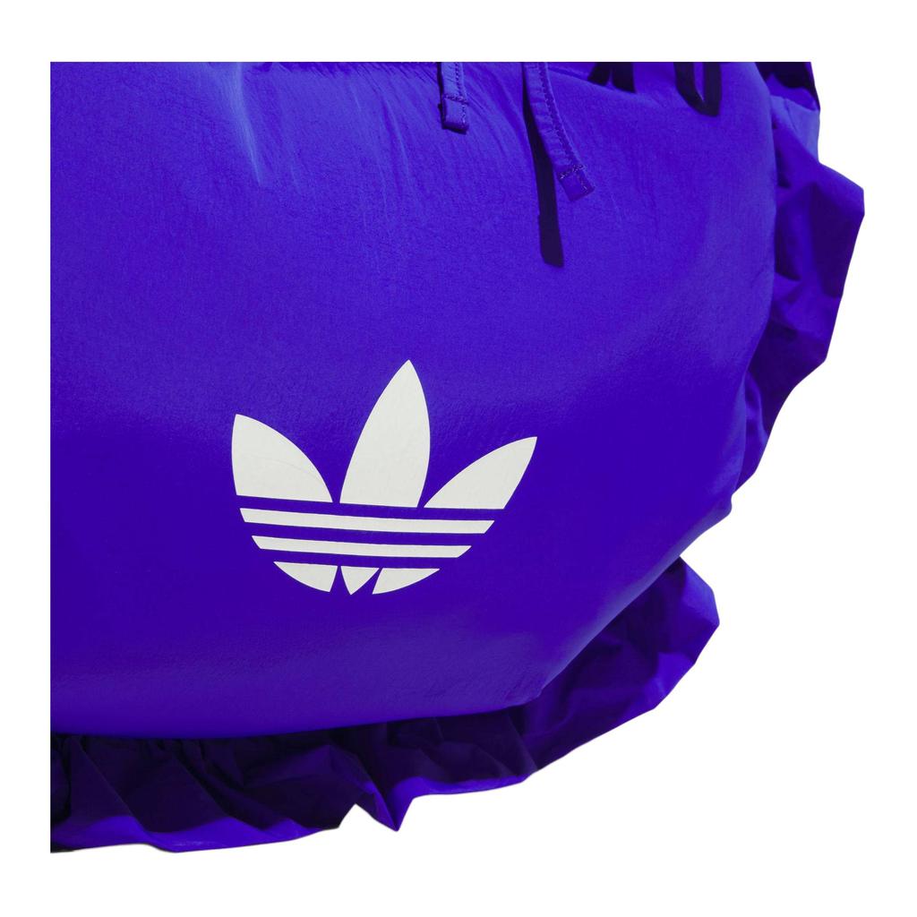 adidas Originals Ruffle Double Layer Ruffle Design Recycled Nylon Tote Bag Large Women Tote Bag Bright-Blue IA8914