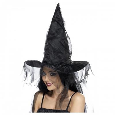Smiffys Chapéu de fantasia de bruxa para mulheres/senhoras