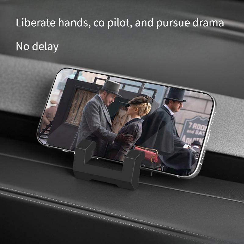 For Tesla Model 3 Y Highland Juniper 2025 2025 Car Phone Holder Air Vent Clip Mobile Cell Phone Stand in Car Silicone Air Outle