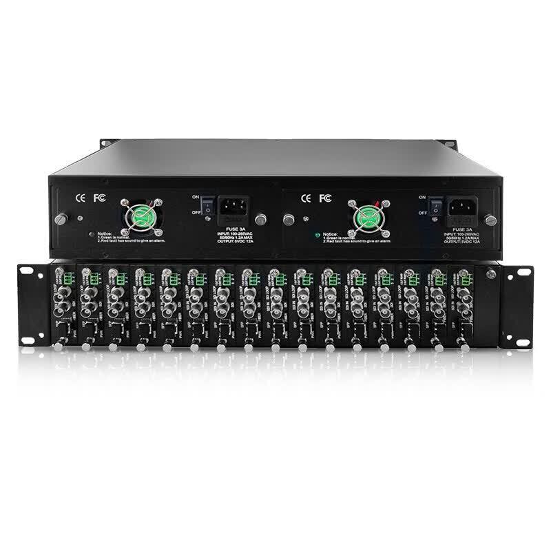 YR-S008 16-Channel 3G-SDI to Fiber Optic Extender