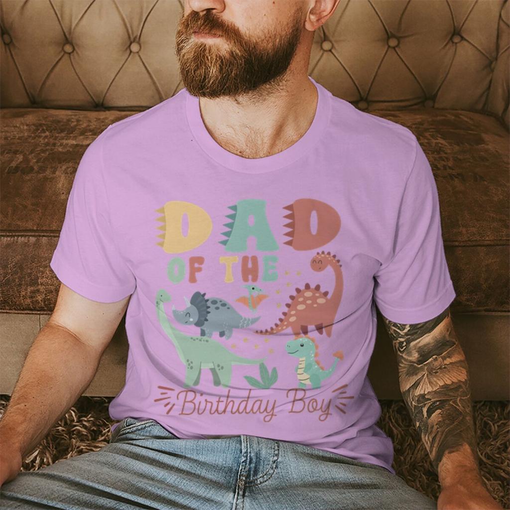 MamaDad of The Birthday Boy Print Couple Matching Tshirt Cartoon Dinosaur Papa Mon Valentines Day Streetwear Lovers Gifts