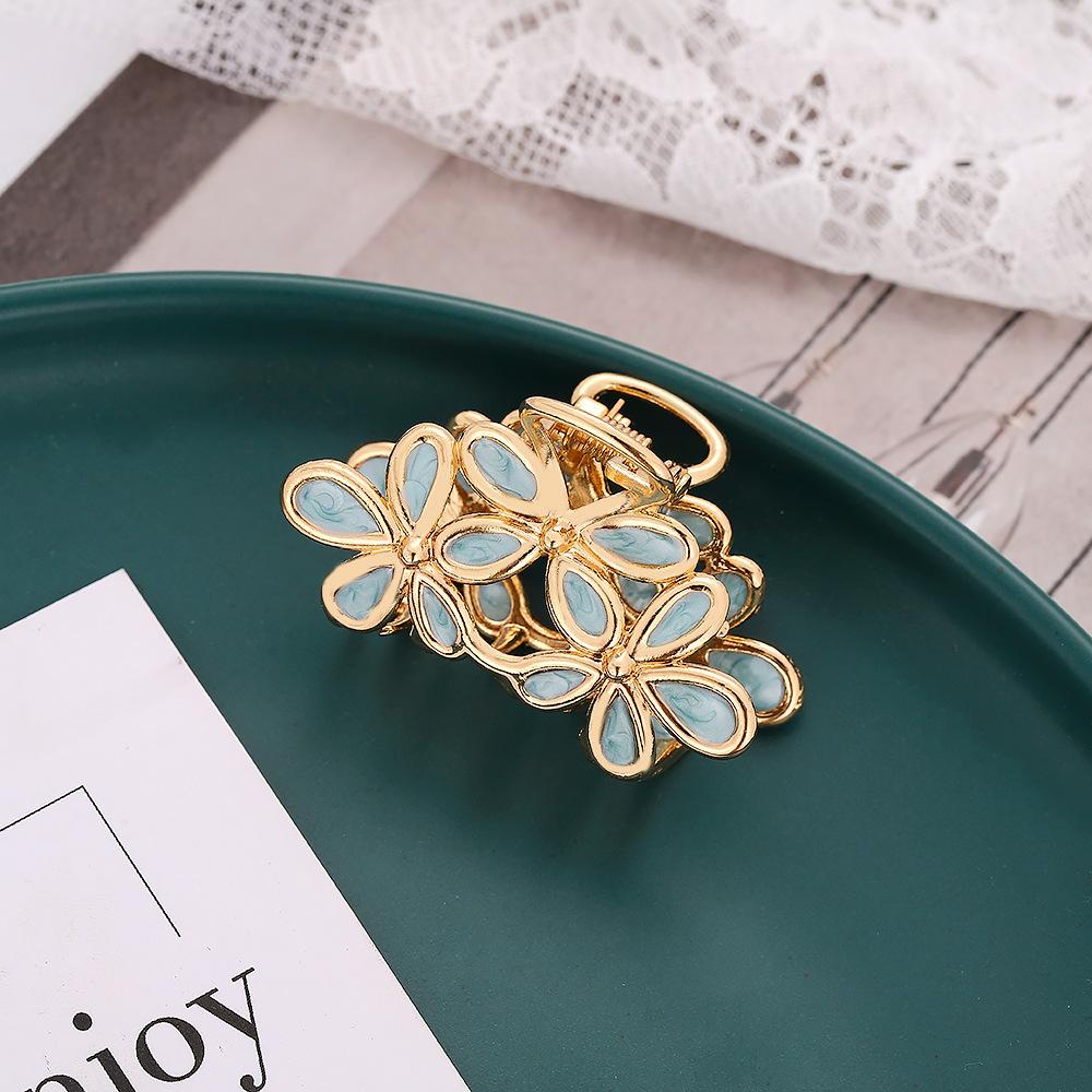Temperament Girl Flower Hair Clip Back Head Day Sweet Grab Clip